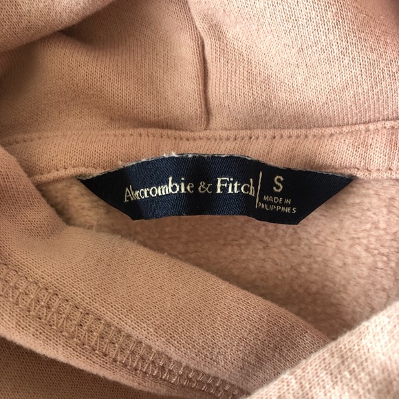 Abercrombie & Fitch Blush Pink Hoodie Sweatshirt - Picture 5 of 6